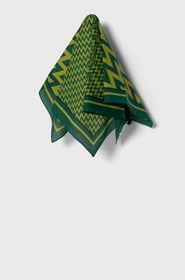 Lanvin apaszka bawełniana kolor zielony wzorzysta 6L4545.SR551