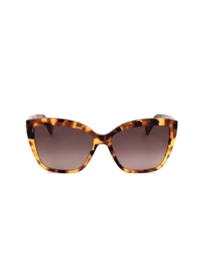 Lanvin Damskie okulary przeciwsłoneczne w kolorze jasnobrązowo-żółtym rozmiar: 59
