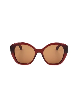 Lanvin Damskie okulary przeciwsłoneczne w kolorze jasnobrązowym rozmiar: 54