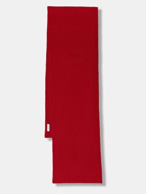 Lanvin szalik wełniany damski kolor beżowy wzorzysty 710009252