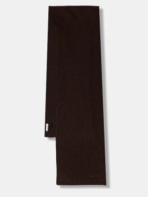 Lanvin szalik wełniany kolor brązowy wzorzysty 710009252