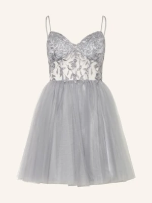Laona Sukienka Koktajlowa Obszyta Ozdobnymi Kamykami grau