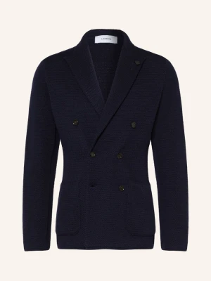 Lardini Dzianinowa Marynarka O Kroju Slim Fit blau GRANATOWY