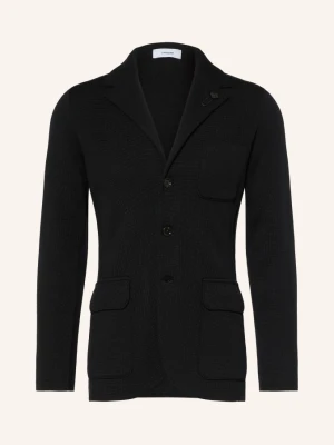Lardini Dzianinowa Marynarka O Kroju Slim Fit schwarz CZARNY