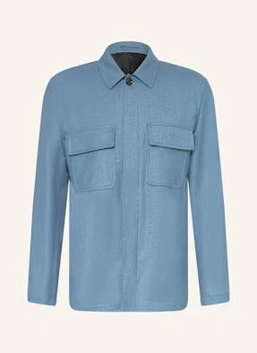 Lardini Flanelowy Overjacket blau