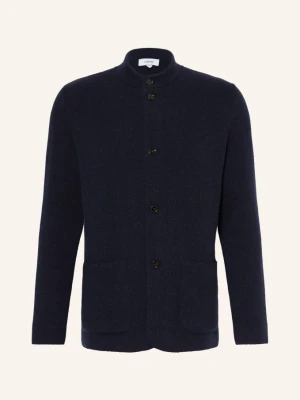 Lardini Kardigan Z Kaszmiru blau GRANATOWY