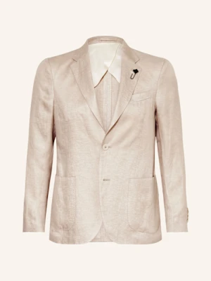 Lardini Marynarka Garniturowa Extra Slim Fit Z Lnu beige