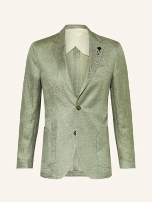 Lardini Marynarka Garniturowa Extra Slim Fit Z Lnu gruen