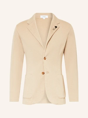 Lardini Marynarka Z Dzianiny Extra Slim Fit beige