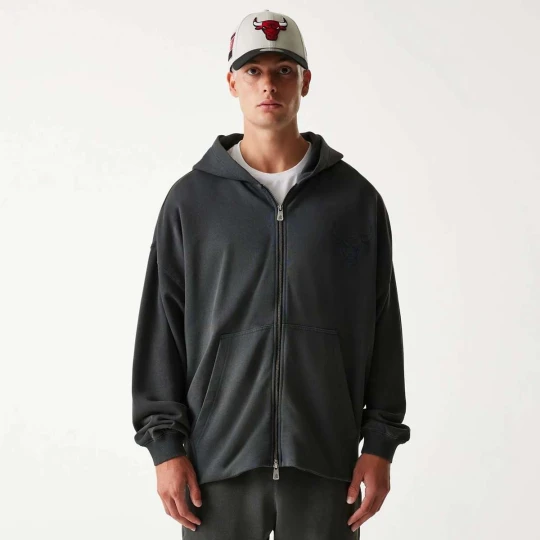 Zdjęcie produktu NBA Washed Full Zip Chicago Bulls New Era czarny