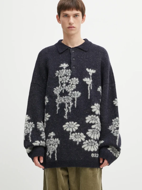 Zdjęcie produktu 032C sweter z domieszką wełny 'Melting Daisies'