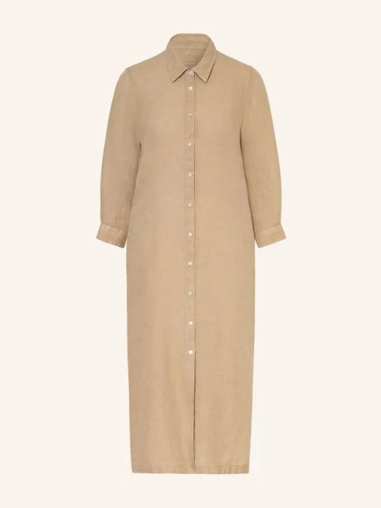 Zdjęcie produktu 120%Lino Sukienka Koszulowa Z Lnu beige 120% Lino JASNOBRĄZOWY