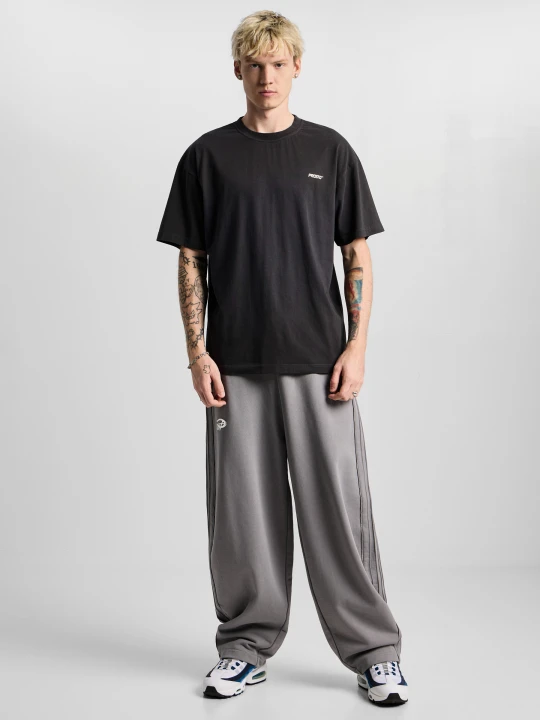 Zdjęcie produktu 1999 Glitch t-shirt oversize bawełniany męski szary PROSTO.