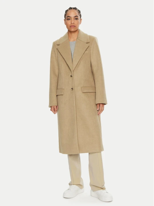 Zdjęcie produktu 2NDDAY Płaszcz wełniany Miguel 2245110123 Beżowy Oversize