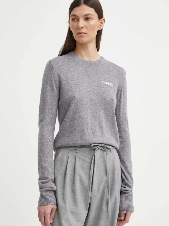 Zdjęcie produktu 2NDDAY sweter z domieszką wełny Lance 2ND Lance TT - Soft Wool Blen szary