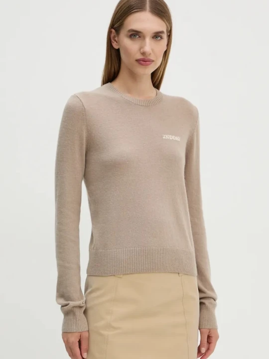 Zdjęcie produktu 2NDDAY sweter z domieszką wełny Lance TT beżowy
