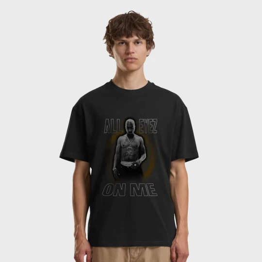 Zdjęcie produktu 2Pac all eyez on me Oversize Tee Mister Tee czarny