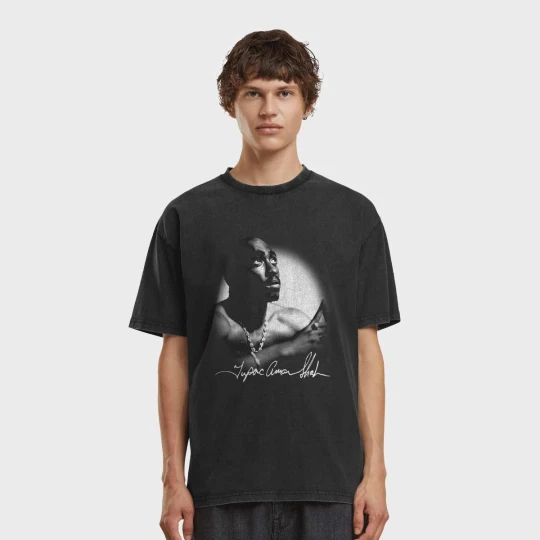 Zdjęcie produktu 2Pac Spotlight Vintage Oversize Tee Mister Tee czarny