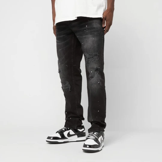 Zdjęcie produktu Victor Ripped Slim Fit Jeans 2Y Studios czarny