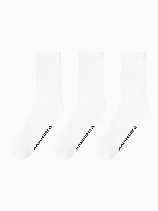 Zdjęcie produktu 3 Pack Wordmark Half-Crew Socks Converse Biały