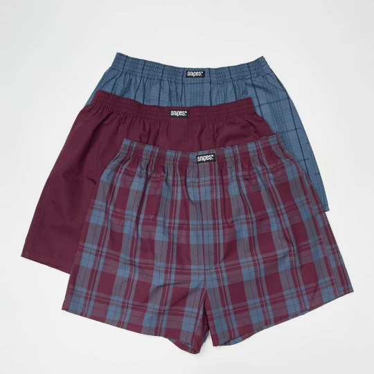 Zdjęcie produktu 3 PACK - Woven Label Woven Boxershorts SNIPES