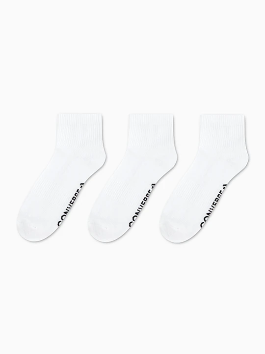 Zdjęcie produktu 3-Pak Skarpetek Wordmark Quarter Converse Biały