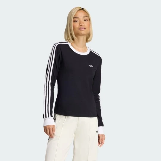 Zdjęcie produktu 3 STRIPES LONG SLEEVE (SLIM) T-Shirt Adidas