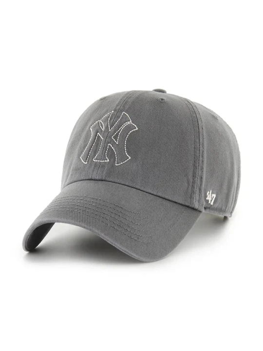 Zdjęcie produktu 47 brand czapka bejsbolówka bawełniana MLB New York Yankees szary
