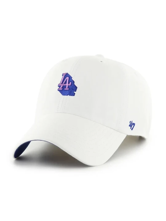 Zdjęcie produktu 47 brand czapka z daszkiem bawełniana MLB Los Angeles Dodgers biały