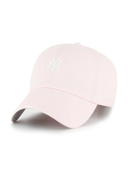Zdjęcie produktu 47 brand czapka z daszkiem bawełniana MLB New York Yankees różowy