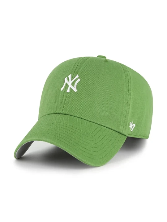 Zdjęcie produktu 47 brand czapka z daszkiem bawełniana MLB New York Yankees zielony