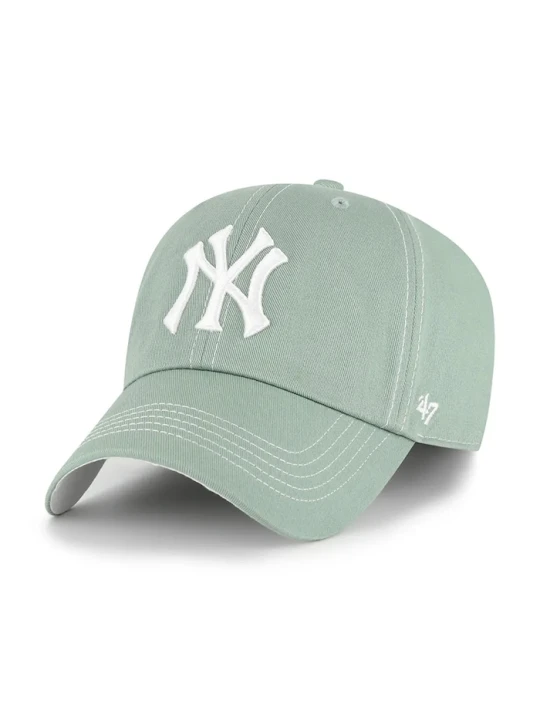 Zdjęcie produktu 47 brand czapka z daszkiem bawełniana MLB New York Yankees zielony