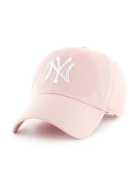 Zdjęcie produktu 47 brand czapka z daszkiem bawełniana MLB New York Yankees różowy