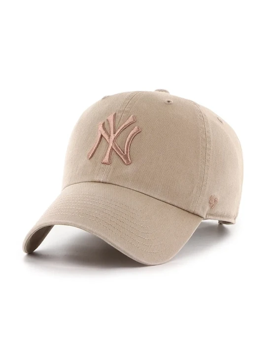 Zdjęcie produktu 47 brand czapka z daszkiem bawełniana MLB New York Yankees brązowy