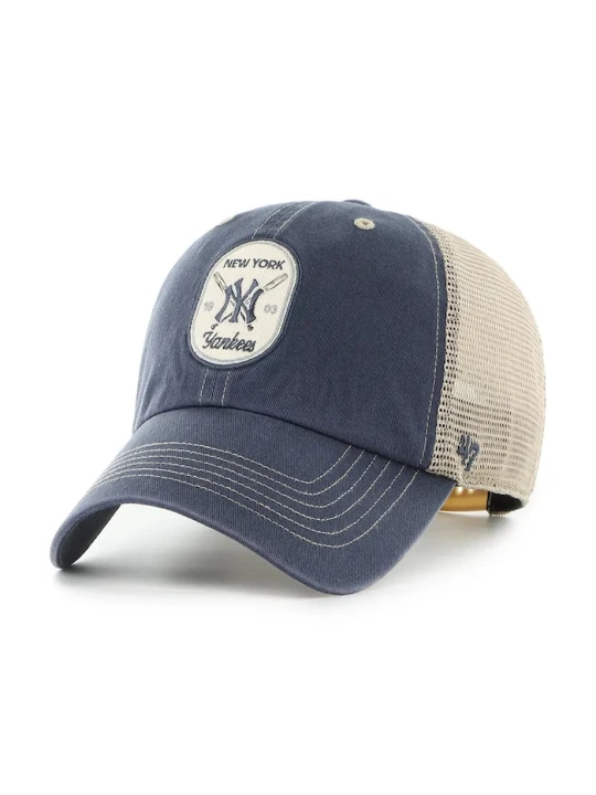 Zdjęcie produktu 47 brand czapka z daszkiem bawełniana MLB New York Yankees niebieski