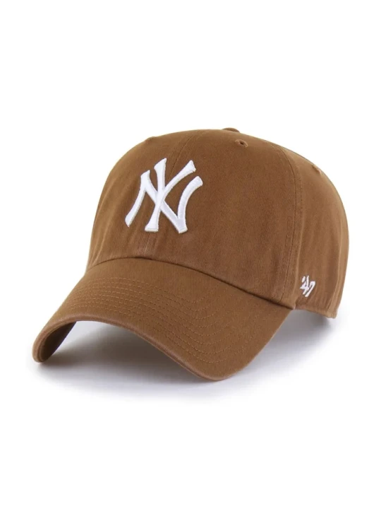 Zdjęcie produktu 47 brand czapka z daszkiem bawełniana MLB New York Yankees brązowy