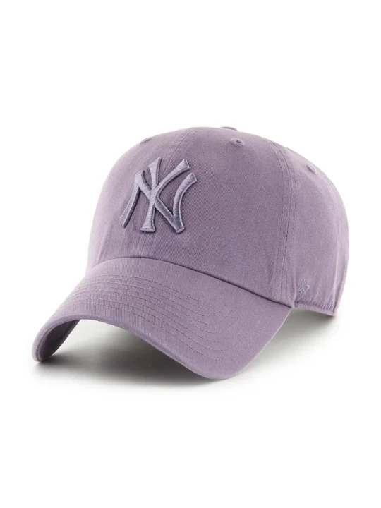 Zdjęcie produktu 47 brand czapka z daszkiem bawełniana MLB New York Yankees fioletowy
