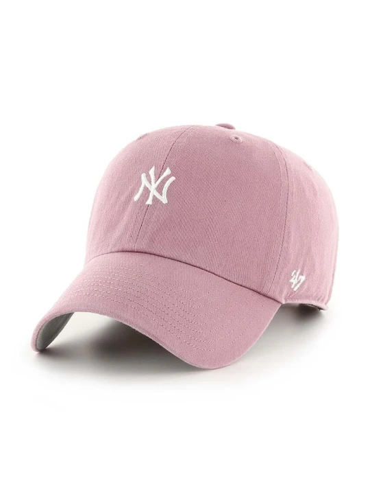 Zdjęcie produktu 47 brand czapka z daszkiem bawełniana MLB New York Yankees różowy