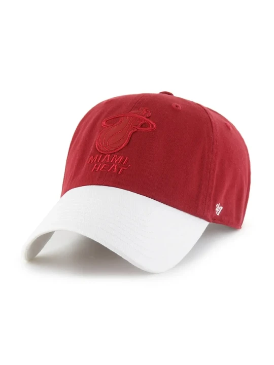 Zdjęcie produktu 47 brand czapka z daszkiem bawełniana NBA Miami Heat '47 x Tommy Hilfiger czerwony