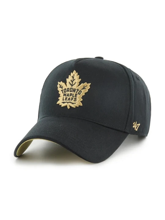 Zdjęcie produktu 47 brand czapka z daszkiem bawełniana NHL Toronto Maple Leafs czarny