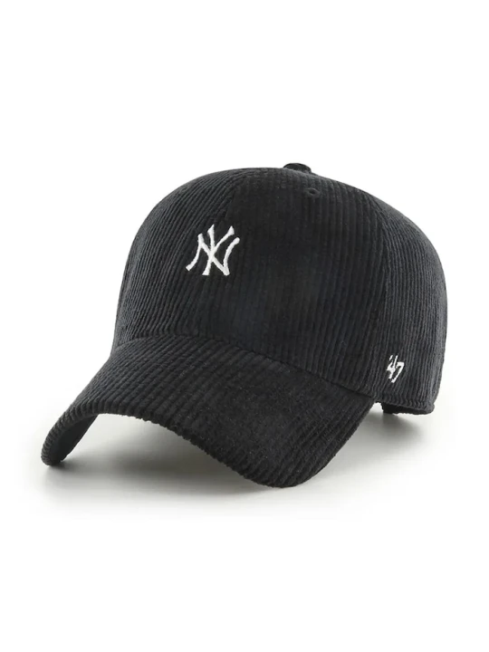 Zdjęcie produktu 47 brand czapka z daszkiem sztruksowa MLB New York Yankees czarny