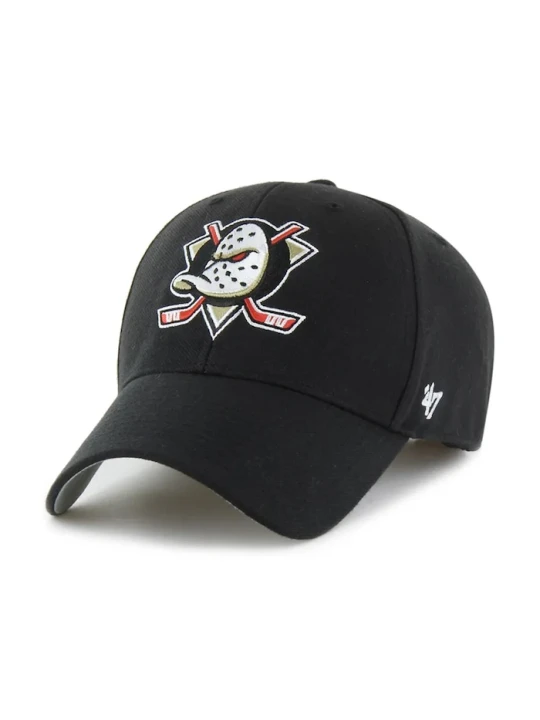 Zdjęcie produktu 47 brand czapka z daszkiem z dodatkiem wełny Anaheim Ducks czarny