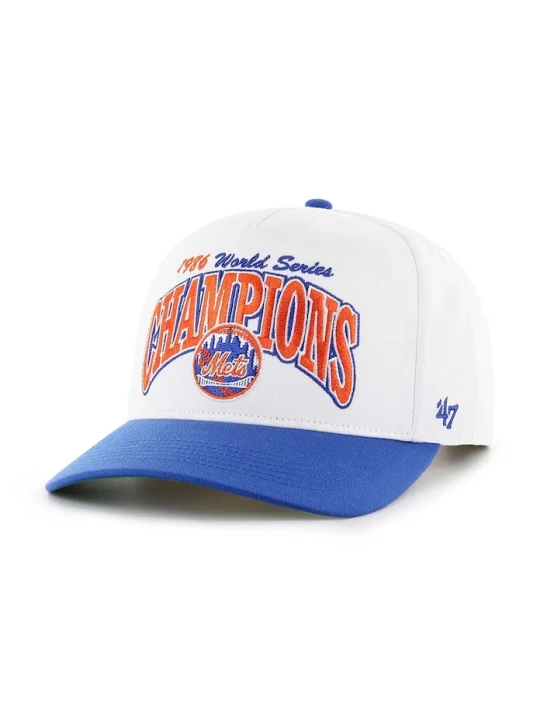 Zdjęcie produktu 47 brand czapka z daszkiem z domieszką wełny MLB New York Mets biały