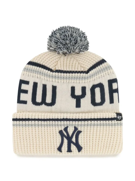 Zdjęcie produktu 47 brand czapka z pomponem MLB New York Yankees beżowy