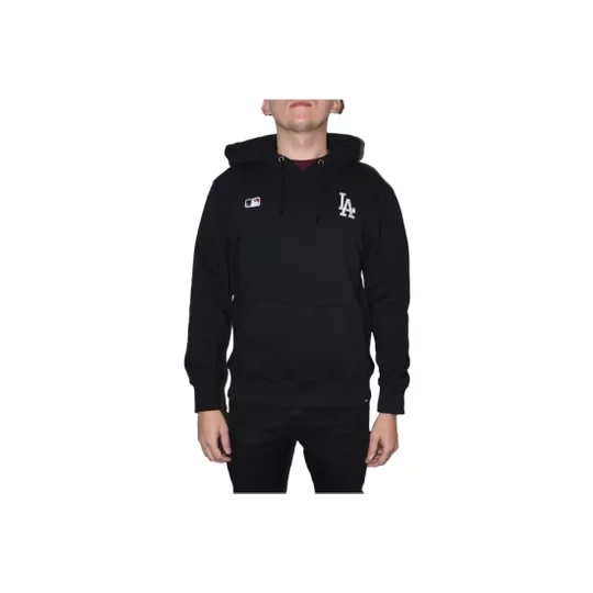 Zdjęcie produktu 47 Brand MLB Los Angeles Dodgers Hoodie 512657, Męskie, Czarne, bluzy, bawełna, rozmiar: M