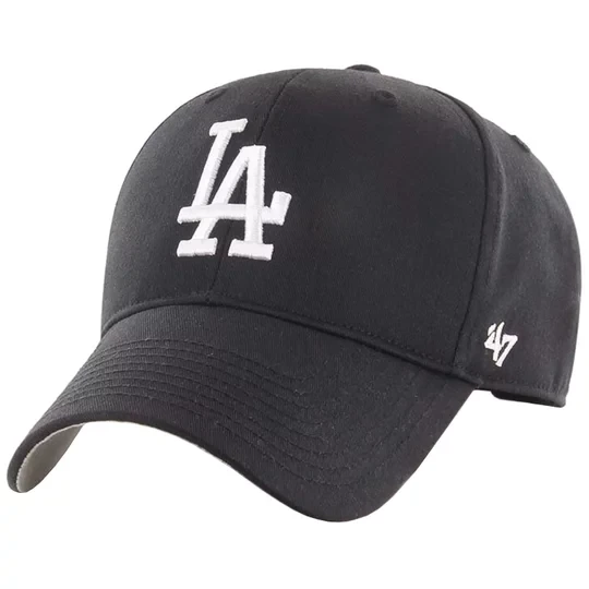 Zdjęcie produktu 47 Brand MLB Los Angeles Dodgers Jr Cap B-RAC12CTP-BKA-KID, Dla chłopca, Czarne, czapki z daszkiem, bawełna, rozmiar: One size