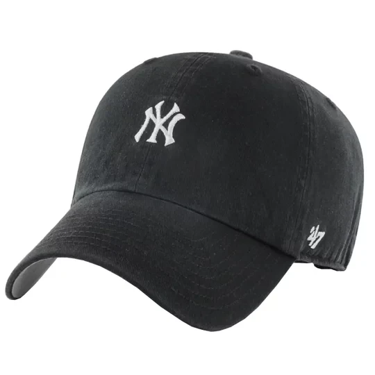 Zdjęcie produktu 47 Brand MLB New York Yankees Base Runner Cap B-BSRNR17GWS-BKC, Męskie, Czarne, czapki z daszkiem, bawełna, rozmiar: One size