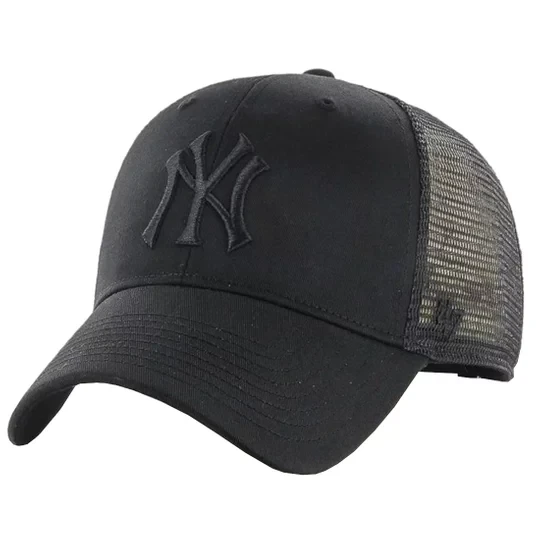 Zdjęcie produktu 47 Brand MLB New York Yankees Branson Cap B-BRANS17CTP-BKJ, Unisex, Czarne, czapki z daszkiem, poliester, rozmiar: One size