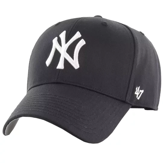 Zdjęcie produktu 47 Brand MLB New York Yankees Cap B-RAC17CTP-BK-OSFA, Męskie, Czarne, czapki z daszkiem, poliester, rozmiar: One size