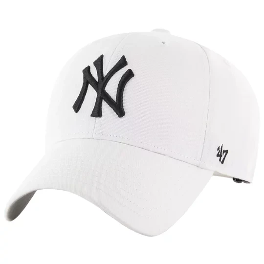 Zdjęcie produktu 47 Brand MLB New York Yankees Cap BB-RAC17CTP-WH, Unisex, Białe, czapki z daszkiem, akryl, rozmiar: One size